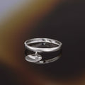 375/1000 White Gold “Medallion” Ring