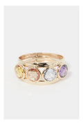 Anillo Maden Colormix "Oro amarillo 375/1000 y circonio