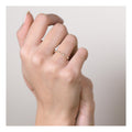 Bague "Relation" Or Jaune 375/1000 Et Zirconium