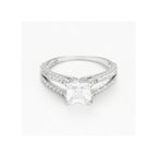 Bague "La Merveilleuse" Or Blanc 375/1000 Et Zirconium