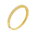 “Délicatesse” Ring 375/1000 Yellow Gold And Zirconium