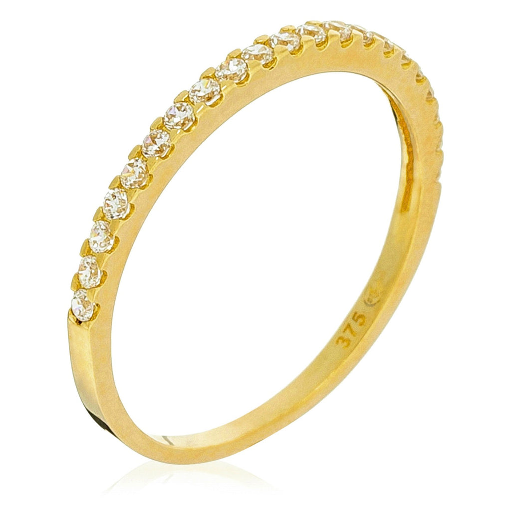 Anillo "Délicatesse" - Oro Amarillo 375/1000 y Circonio