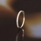 “Délicatesse” Ring 375/1000 Yellow Gold And Zirconium