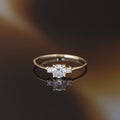 Bague "Intuition" Or Jaune 375/1000 Et Zirconium