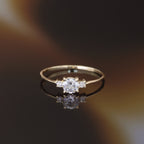 Bague "Intuition" Or Jaune 375/1000 Et Zirconium