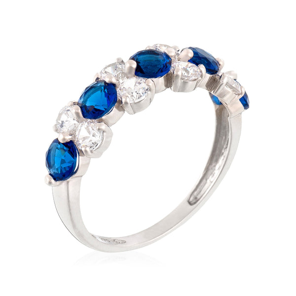 Bague "Océan" Or Blanc 375/1000