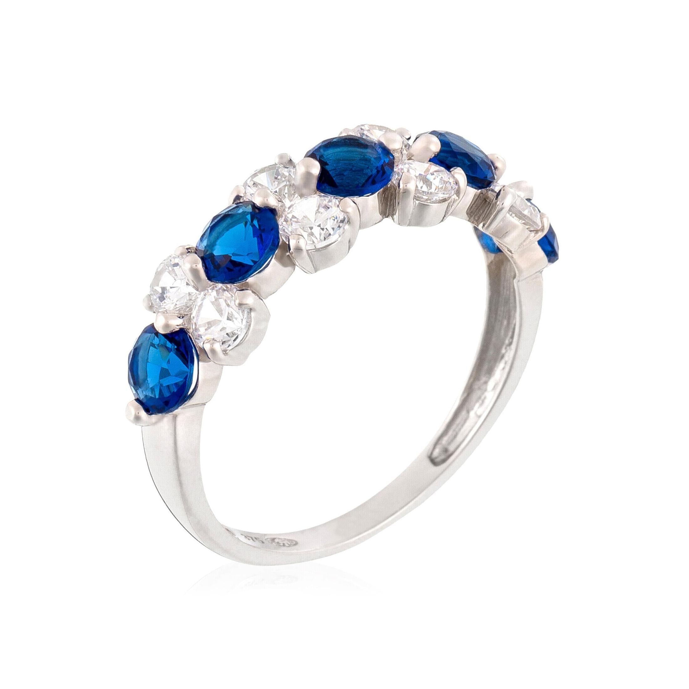 “Ocean” Ring 375/1000 White Gold