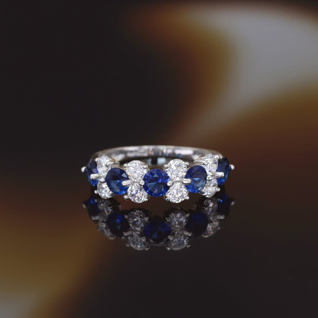 “Ocean” Ring 375/1000 White Gold