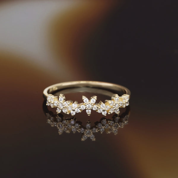 Bague "Cocktail" Or Jaune 375/1000