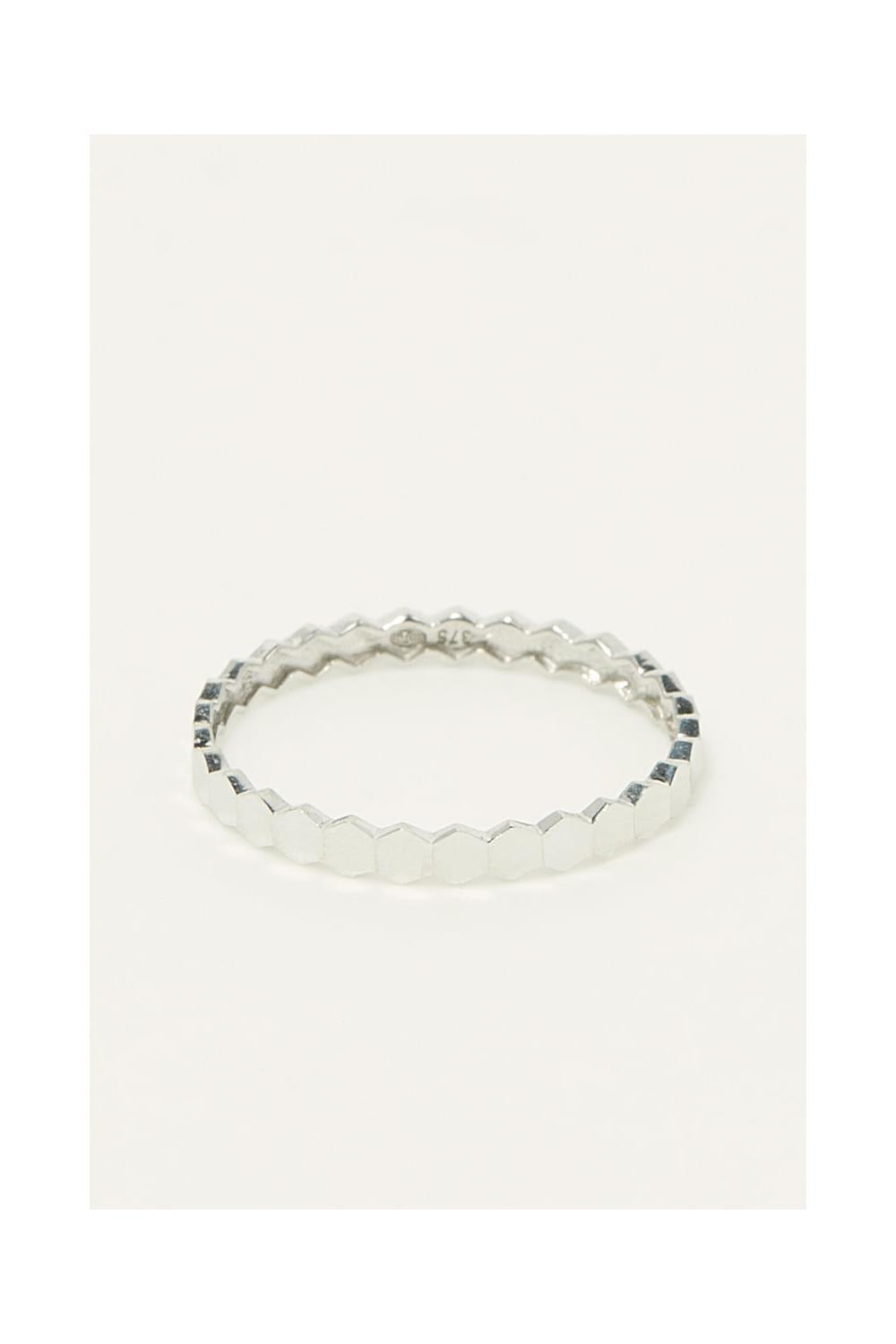 Bague "Fiancée" Or Blanc 375/1000