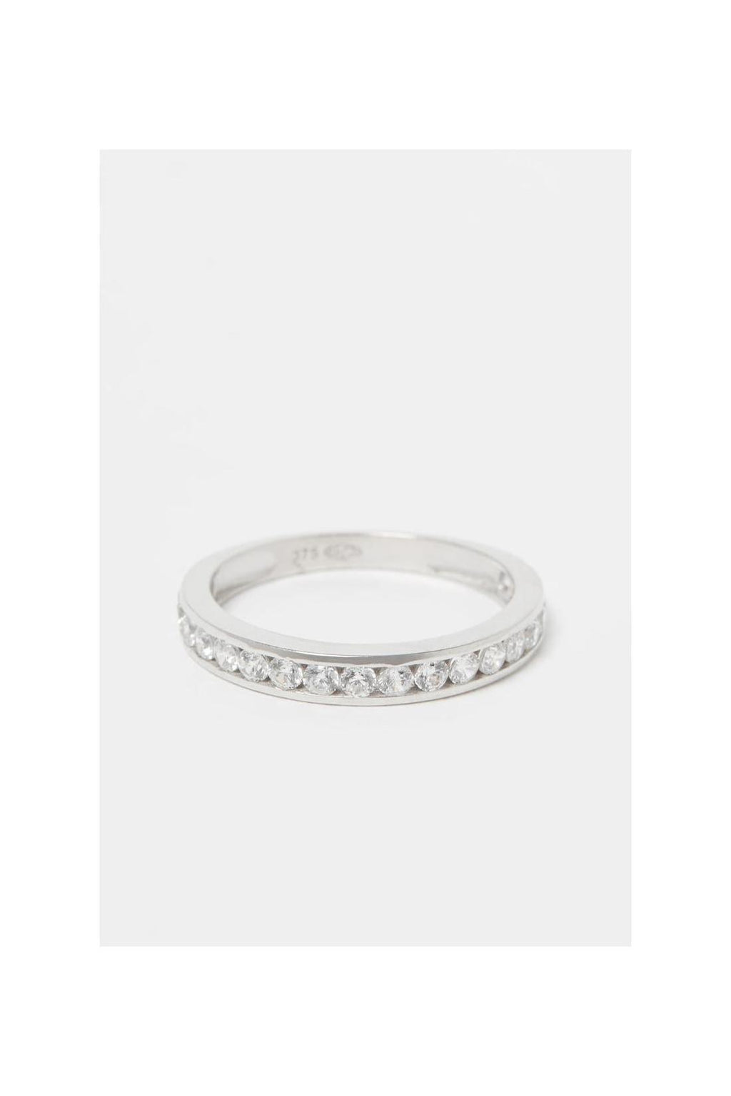 Bague "Engagement" Or Blanc 375/1000