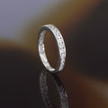 Bague "Engagement" Or Blanc 375/1000