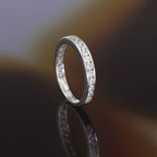 Bague "Engagement" Or Blanc 375/1000