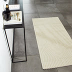 Alfombra arcoiris color crema con pelo largo gofrado: BIA157CRE BIANCA