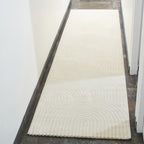 Alfombra arcoiris color crema con pelo largo gofrado: BIA157CRE BIANCA