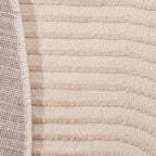 BIANCA - Modern round cream rug with relief - BIA159CRE BIANCA