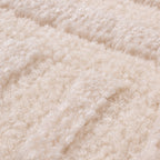 BIANCA - Modern round cream rug with relief - BIA159CRE BIANCA