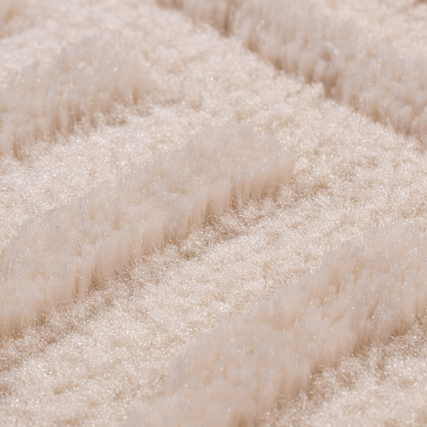 BIANCA - Modern round cream rug with relief - BIA159CRE BIANCA