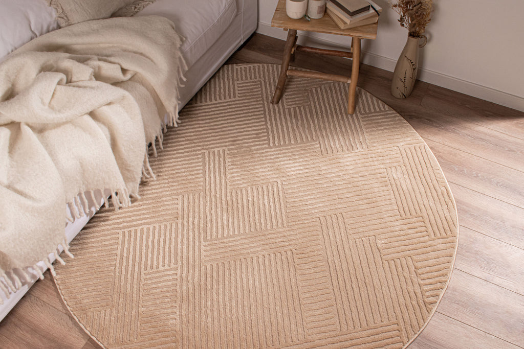 Bianca 160 Rug - Graphic Pattern - Beige - Indoor