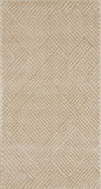 Tapis intérieur poils en relief beige : BIA160BEI BIANCA