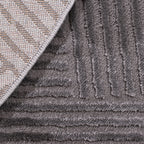 BIANCA - Alfombra de salón moderna redonda gris - BIA160GRI BIANCA