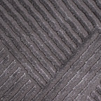 BIANCA - Alfombra de salón moderna redonda gris - BIA160GRI BIANCA
