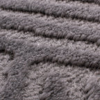 BIANCA - Alfombra de salón moderna redonda gris - BIA160GRI BIANCA