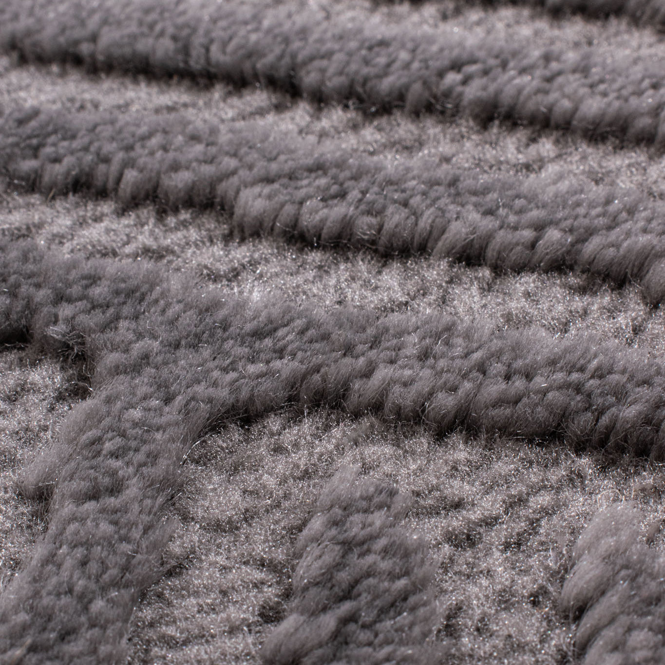 BIANCA - Alfombra de salón moderna redonda gris - BIA160GRI BIANCA