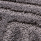 BIANCA - Alfombra de salón moderna redonda gris - BIA160GRI BIANCA
