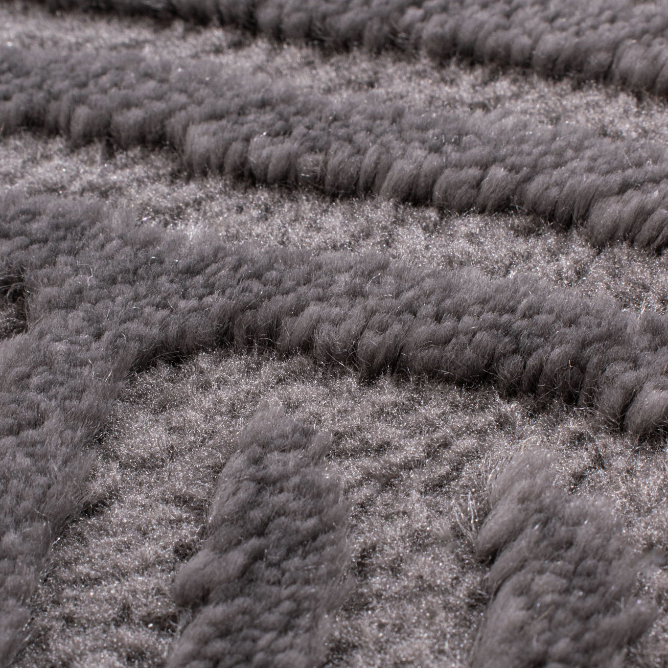 BIANCA - Alfombra de salón moderna redonda gris - BIA160GRI BIANCA