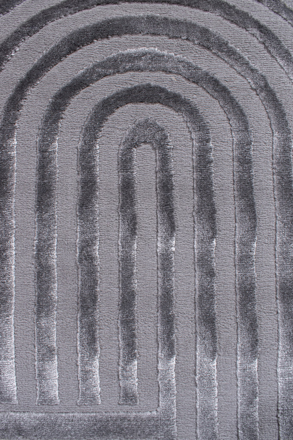 Alfombra gris con motivos en relieve: BIA163GRI BIANCA