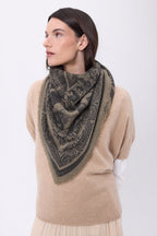 Large Grande Serre Bandana - Mottled Khaki - Women