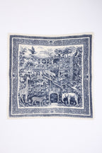 Grand Bandana Grande Serre - Bleu Marine - Homme - 100% Cachemire