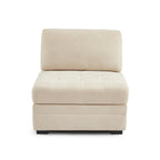 Billie - Chauffeuse Modulable 1 Place - Tissu Chenille - Beige
