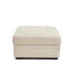 Billie - Pouf - Chenille Fabric - Beige