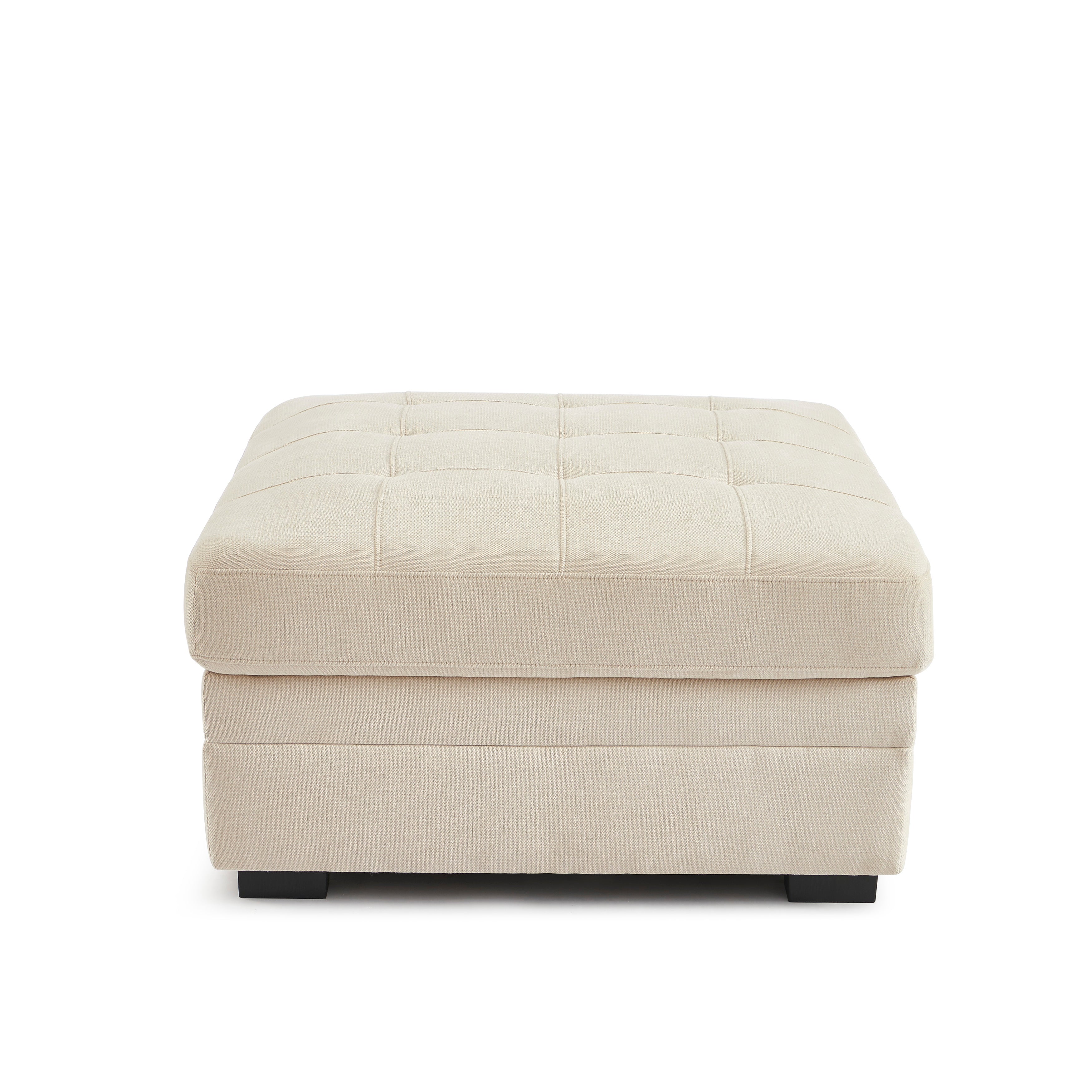 Billie - Pouf - Chenille Fabric - Beige