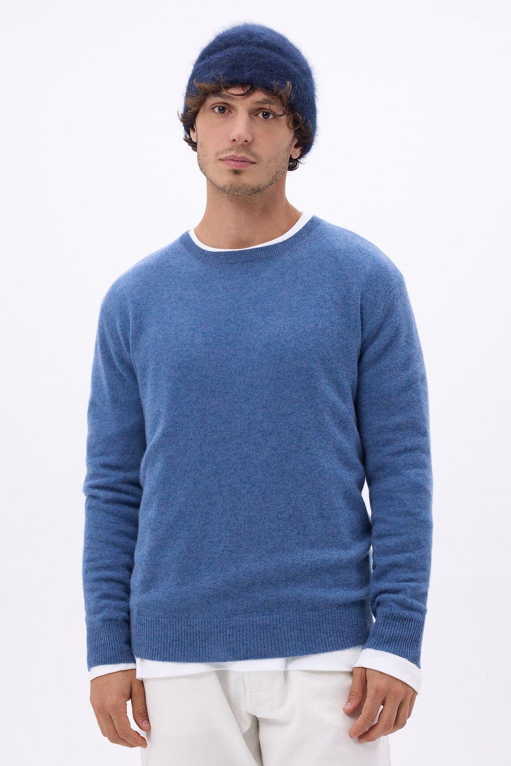 Berretto – Cashmere spazzolato Bill - Blu navy - Unisex - 100% cashmere spazzolato