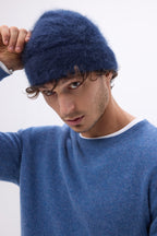 Berretto – Cashmere spazzolato Bill - Blu navy - Unisex - 100% cashmere spazzolato
