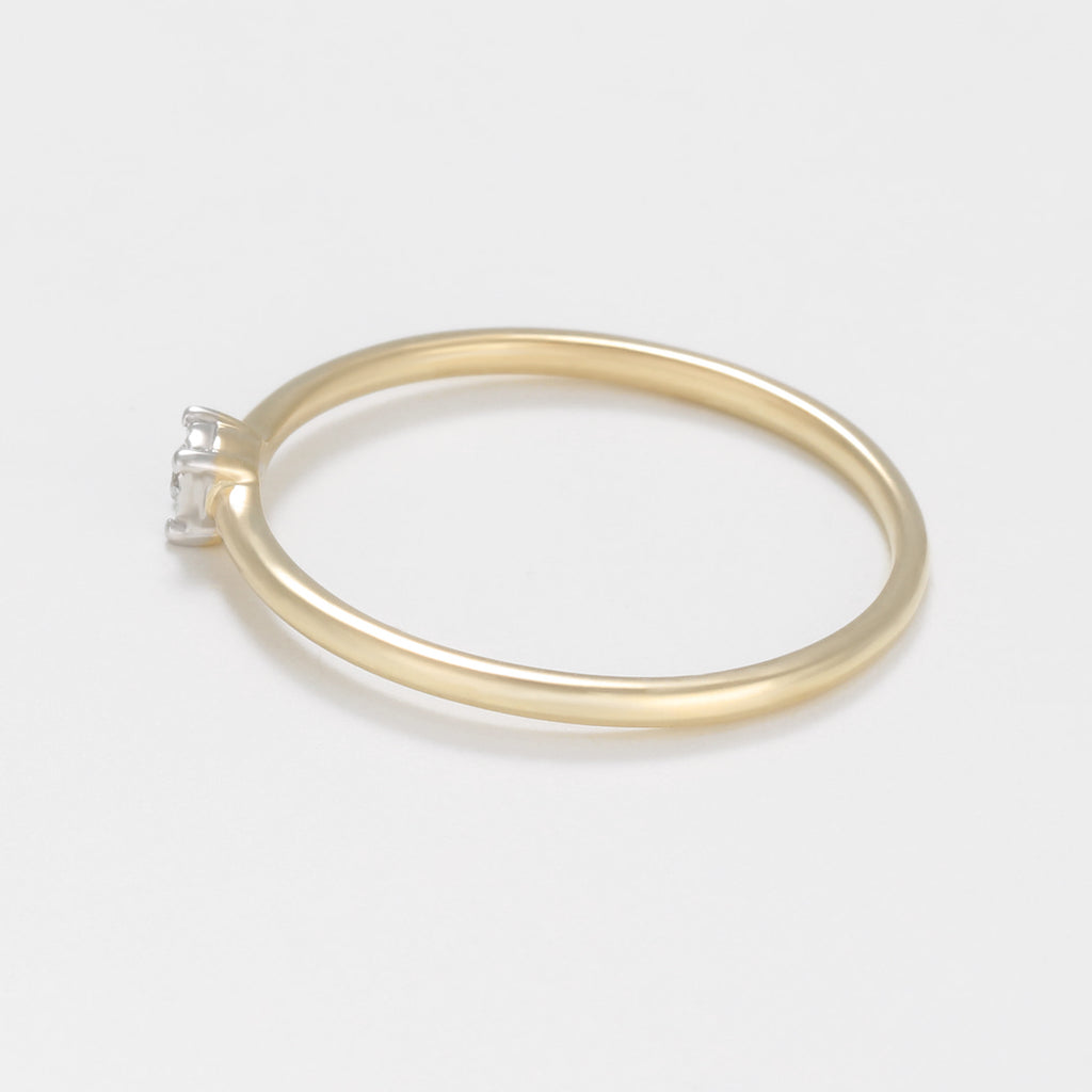 Bague "Fivia" D 0,02/1 - Or Jaune 375/1000