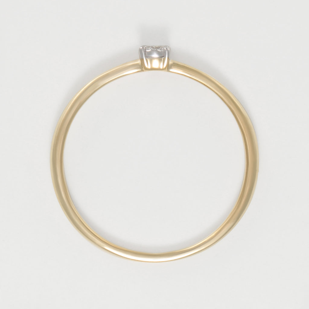 Bague "Fivia" D 0,02/1 - Or Jaune 375/1000