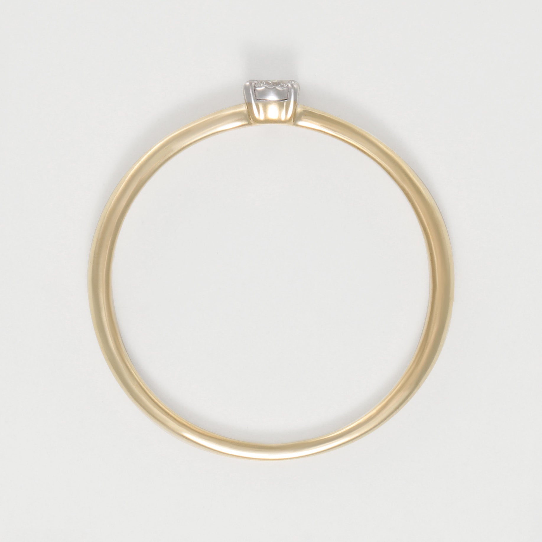 Bague "Fivia" D 0,02/1 - Or Jaune 375/1000
