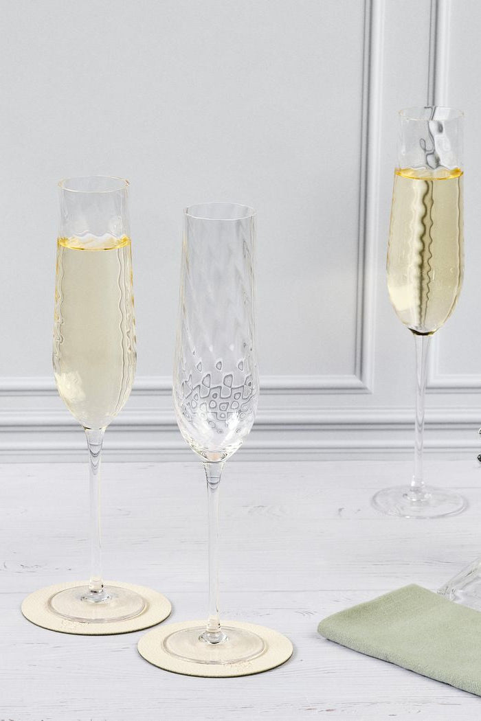 Nude - 6 Champagneglas - Sten