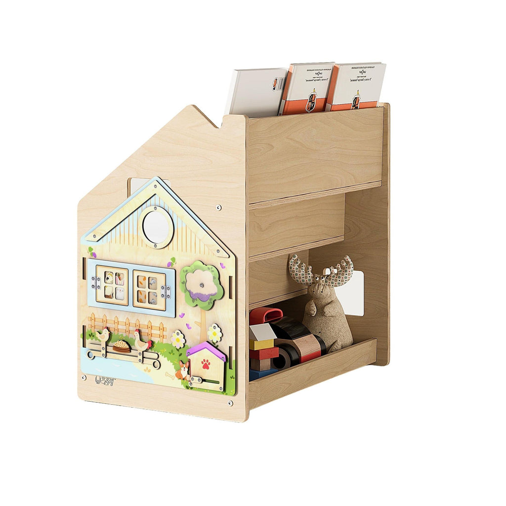 Children's Bookcase – Light Blue & Pink