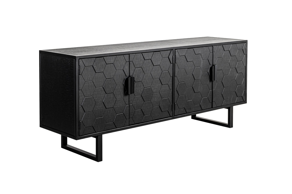 Linc Bas - Buffet - Solid fir - Black