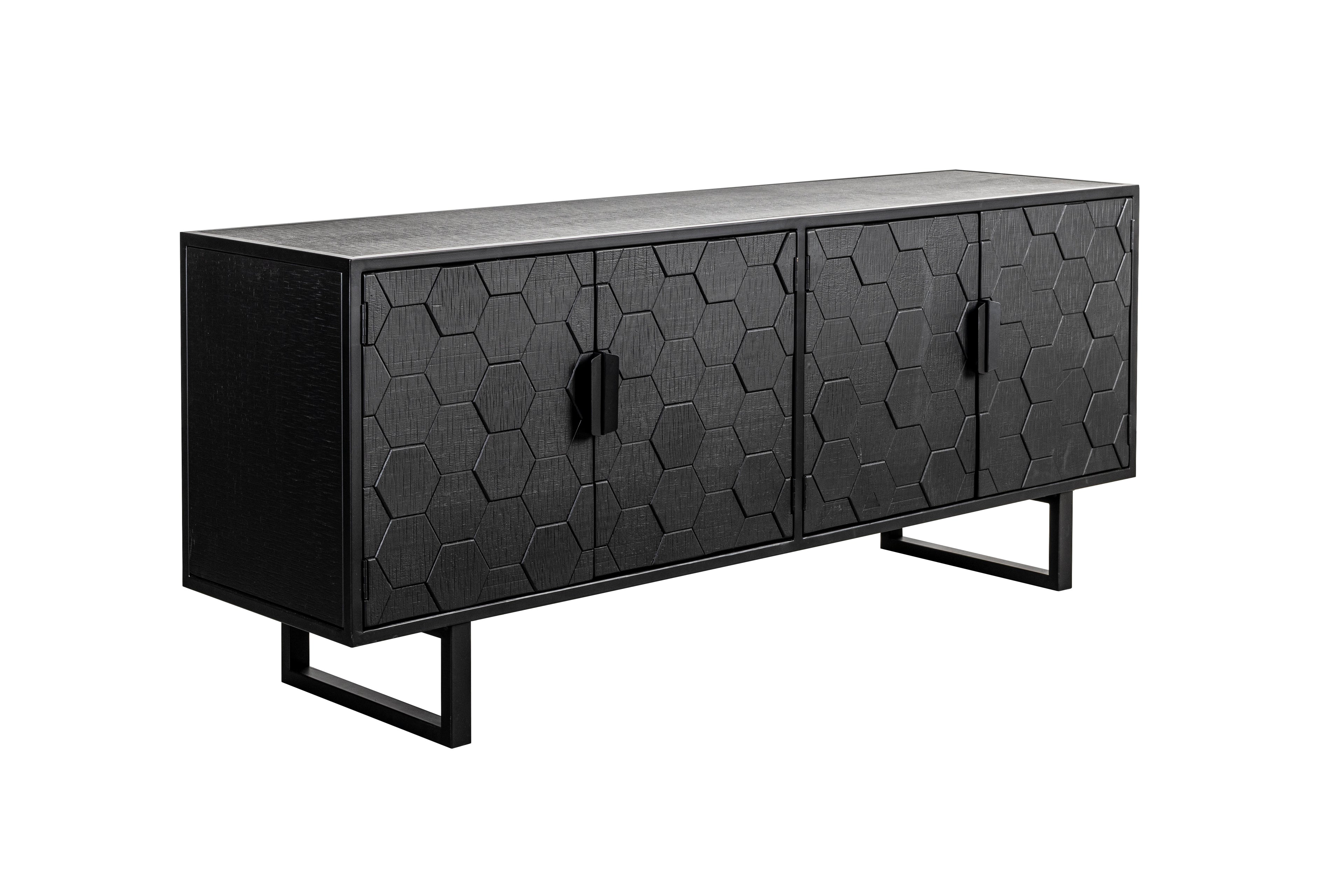 Linc Bas - Buffet - Solid fir - Black