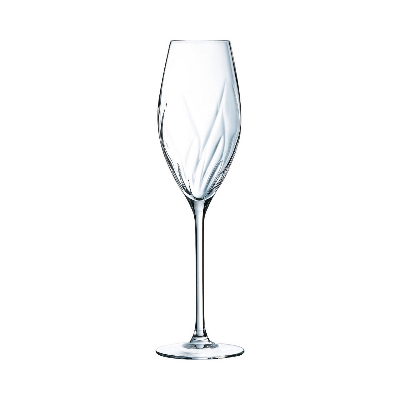 Swirly - 8 Champagne Flutes - Glass - 24cl - Cristal D'Arques