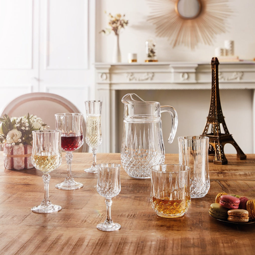 Longchamp - Juego De 16 Piezas, Copas Y Vasos - Cristal D'Arques