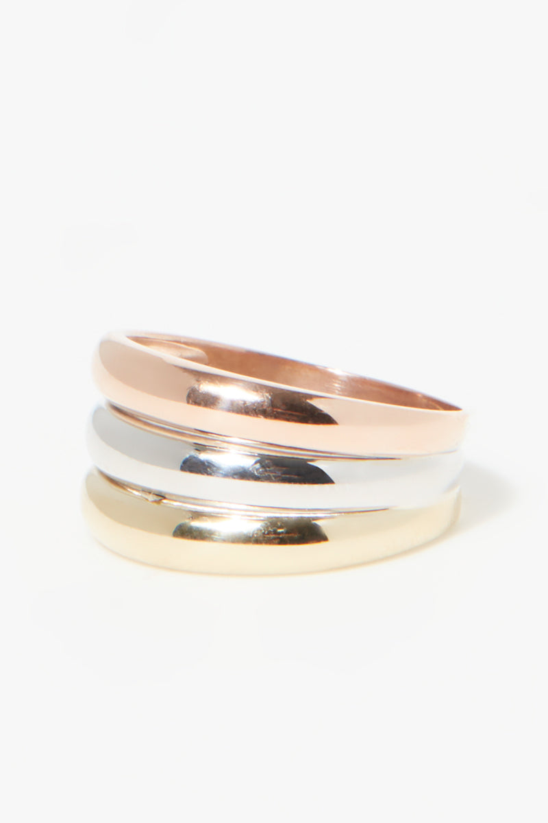Anillo “Trio Rainbow” Oro Tricolor 375/1000
