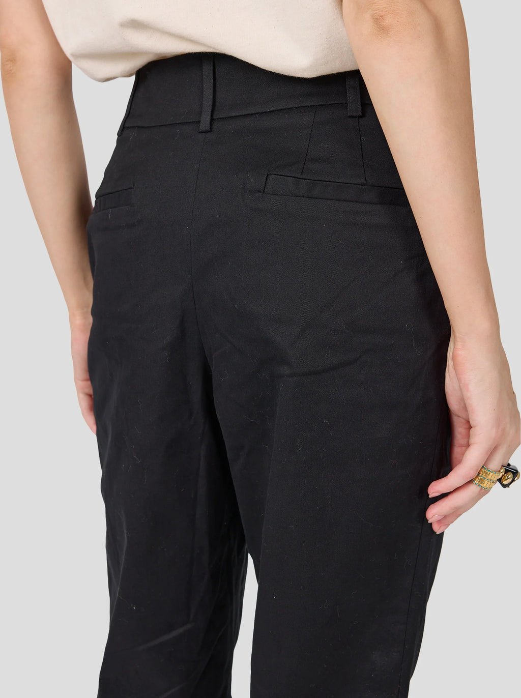 Pantalon Gabriel En Coton Noir