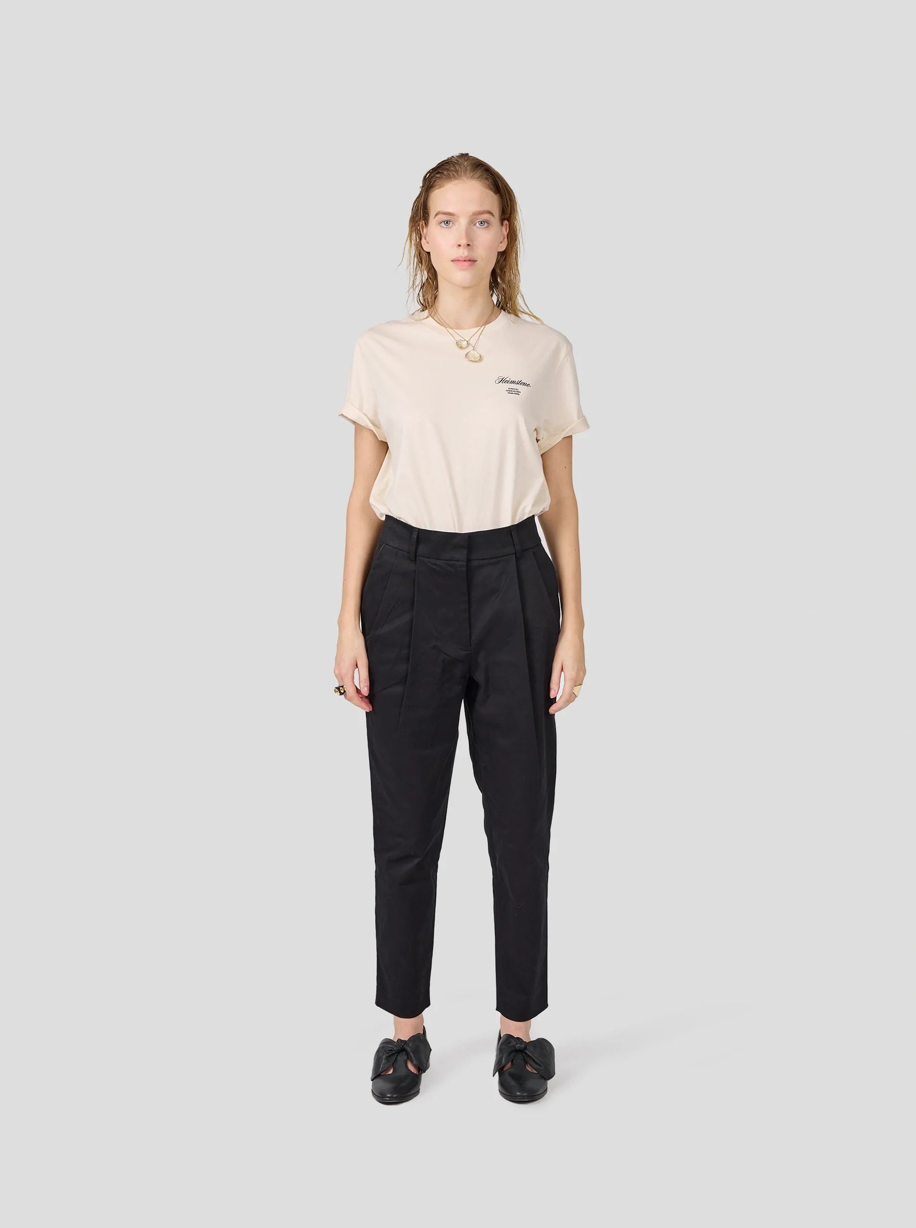 Pantalon Gabriel En Coton Noir
